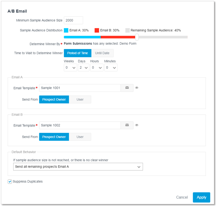 What Is The "A/B Email" Action? – ETrigue Support